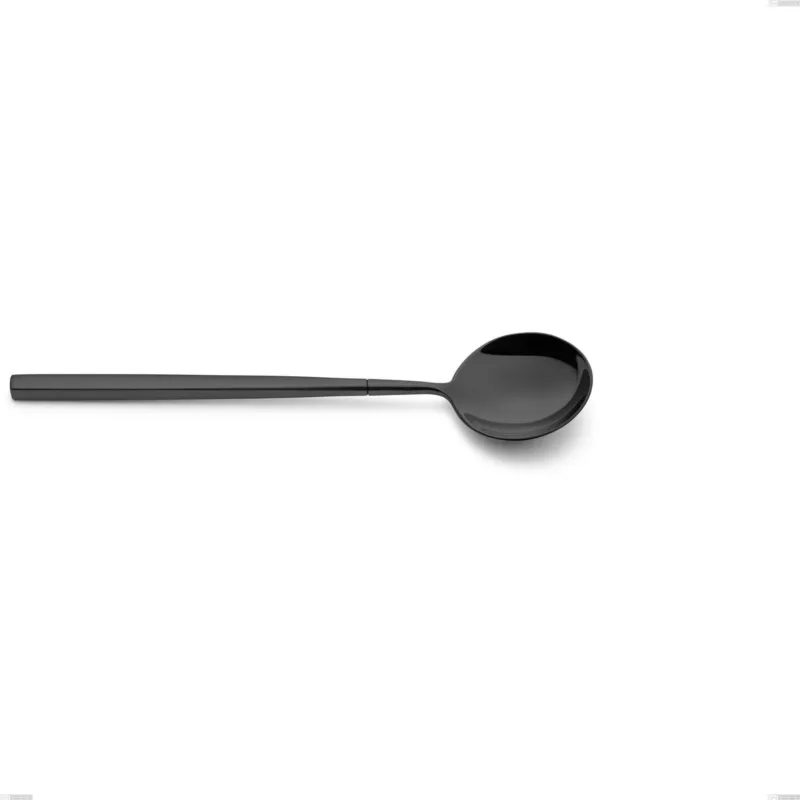Cucchiaio da tavola, minestra Kyoto Black, Acciaio inox (Aisi 304) trattamento pvd acciaio lucido, lunghezza 210 mm Eme Posaterie Di Tendenza