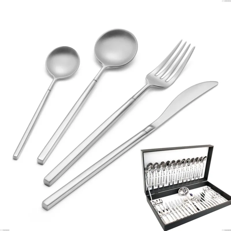 Super Prezzo Astuccio 51 pezzi Kyoto Sabbiato, Acciaio inox (Aisi 304) inox sabbiato Eme Posaterie
