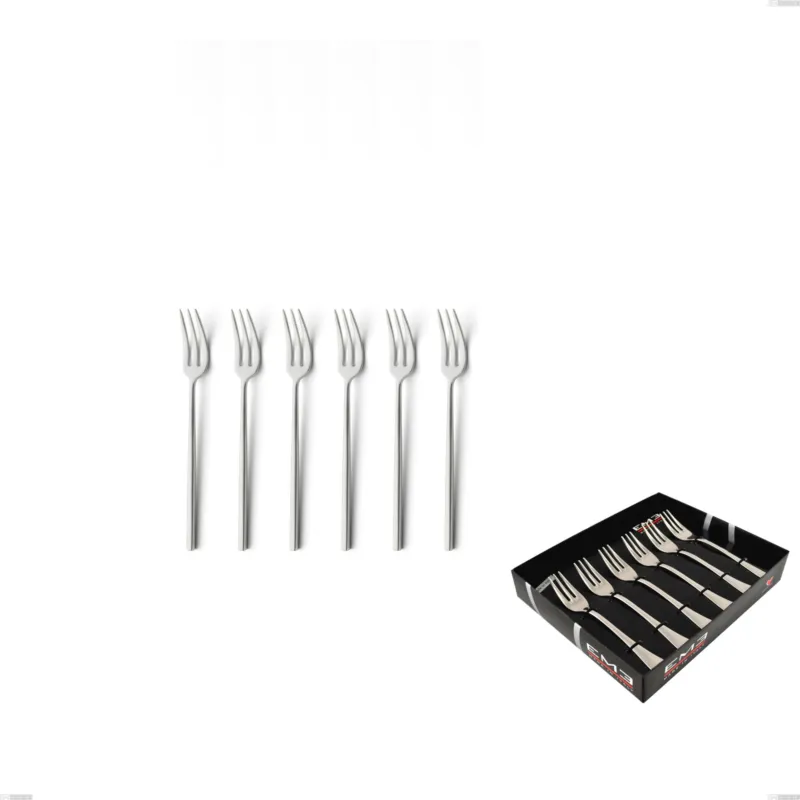 Miglior Prezzo Confezione vetrina 6 pezzi forchettine dolce Kyoto Sabbiato, Acciaio inox (Aisi 304) inox sabbiato Eme Posaterie