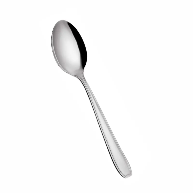 Cucchiaio da tavola/Minestra tavola Linea ATENA in Acciaio 18/10 (AISI 304) lunghezza 200 mm, spessore 2,0 mm, finitura inox lucido lavabili in lavastoviglie Eme Posaterie Nuova Collezione