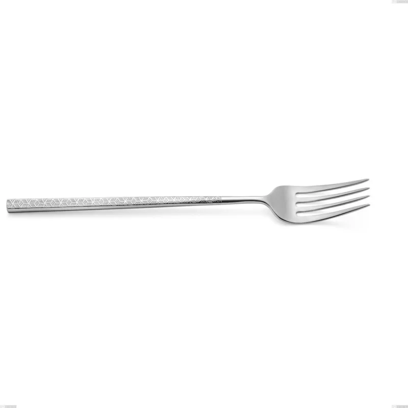 Occasione Forchetta da servizio Kyoto Origami, Acciaio inox (Aisi 304) inox lucido, lunghezza 247 mm Eme Posaterie