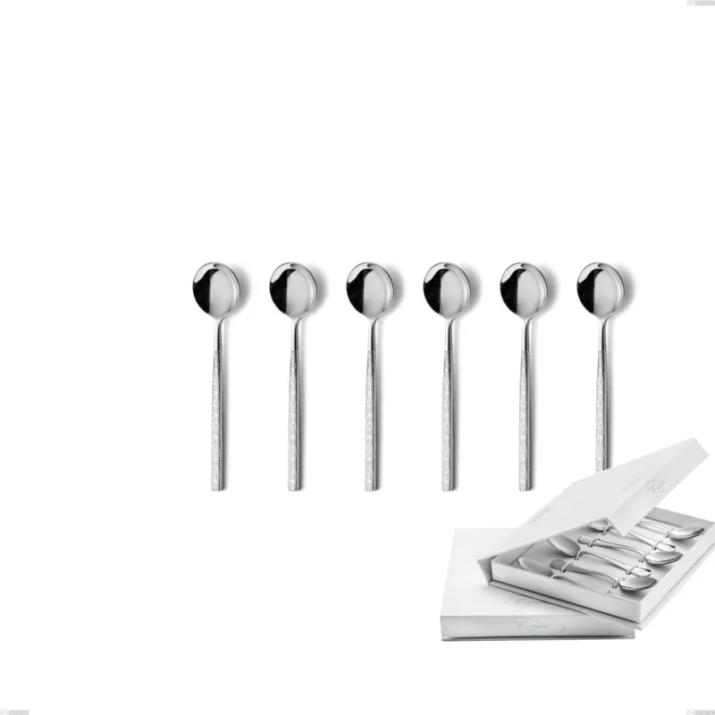 Confezione a libro 6 pezzi cucchiaino moka Kyoto Origami, Acciaio inox (Aisi 304) inox lucido Eme Posaterie Compra Oggi Stesso