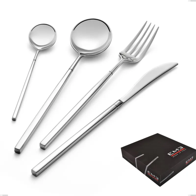 Confezione regalo 49 pezzi kyoto, Acciaio inox (Aisi 304) inox lucido Eme Posaterie Occasione Imperdibile