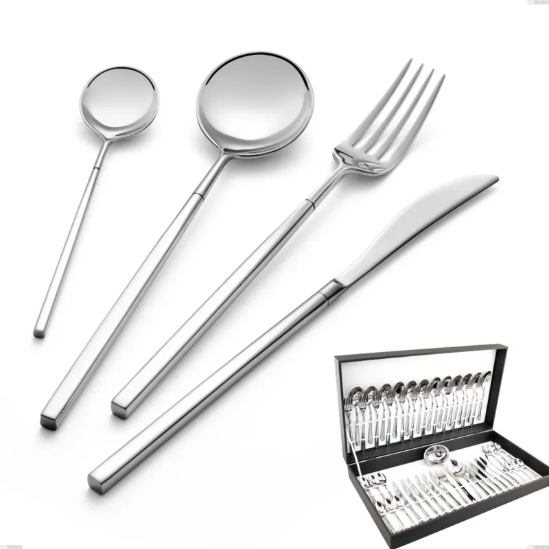 Quantità Limitata Astuccio 51 pezzi kyoto, Acciaio inox (Aisi 304) inox lucido Eme Posaterie