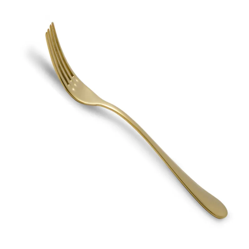 Non Perdere Forchetta da tavola Modello Serena confezione 6 pezzi IN PVD ORO LUCIDO acciaio inox 18.10 AISI304 2.5 mm in Confezione di cartone Rivadossi
