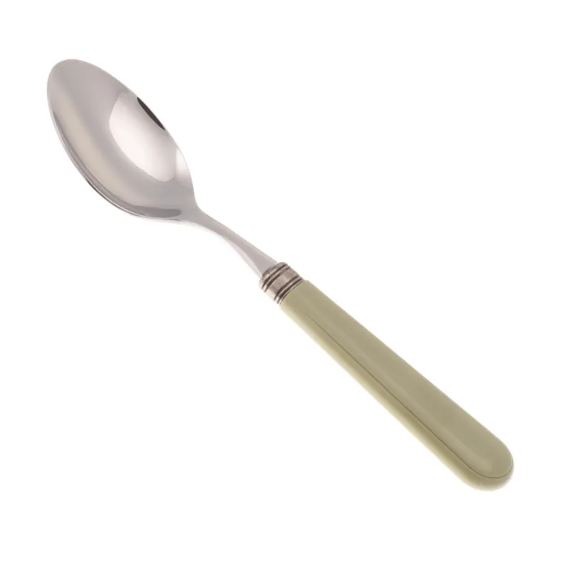 Cucchiaino da Caffè MISTRAL Set di 6 Pezzi in acciaio 18.10 Lunghezza 16,5 cm manico in PPL con ghiera lavabile in lavastoviglie Grigio Rivadossi Ultimissimo Modello
