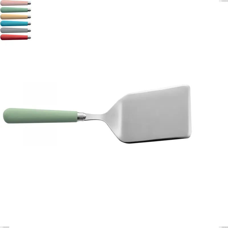 Pala lasagne macarons, Acciaio inox 18.10 lunghezza 245 mm manici in acrilico inox lucido Eme Posaterie rosa cipria 692 Nuovo Arrivo