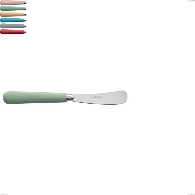 Economico Spalmaburro macarons, BIG Acciaio inox 18.10 lunghezza 182 mm manici in acrilico inox lucido Eme Posaterie rosa cipria 692