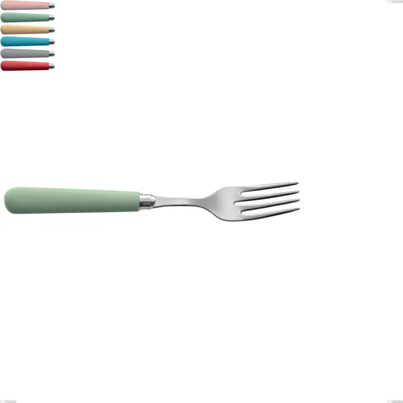 Soddisfatti O Rimborsati Forchetta pesce macarons, Acciaio inox 18.10 lunghezza 210 mm manici in acrilico inox lucido Eme Posaterie rosa cipria 692