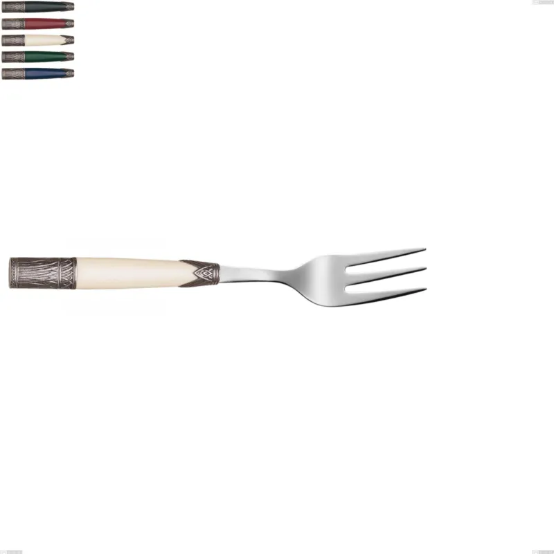 Miglior Prezzo Forchetta da servizio Aria, acciaio 18/10 aisi304 colorato Dimensioni 233 mm manico in Acrilico e Metallo Eme Posaterie blu 2