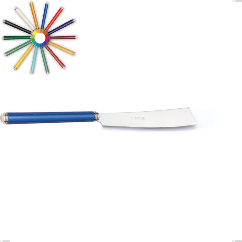 Ordina Subito Coltello torta linea, Acciaio 18/10 (AISI304) inox lucido , manici in metacrilato lunghezza 236 mm Eme Posaterie nero 1
