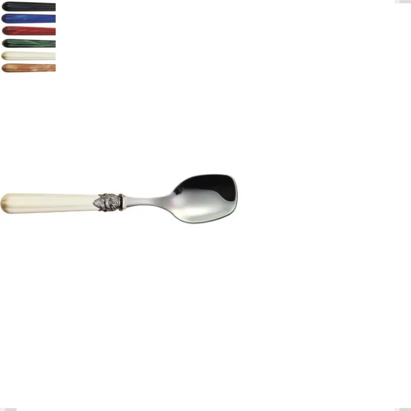 Direttamente Dal Produttore Cucchiaio gelato versailles, Acciaio 18/10 AISI 304 Lucido manicatura acrilico , lunghezza 149 mm Eme Posaterie blu 2
