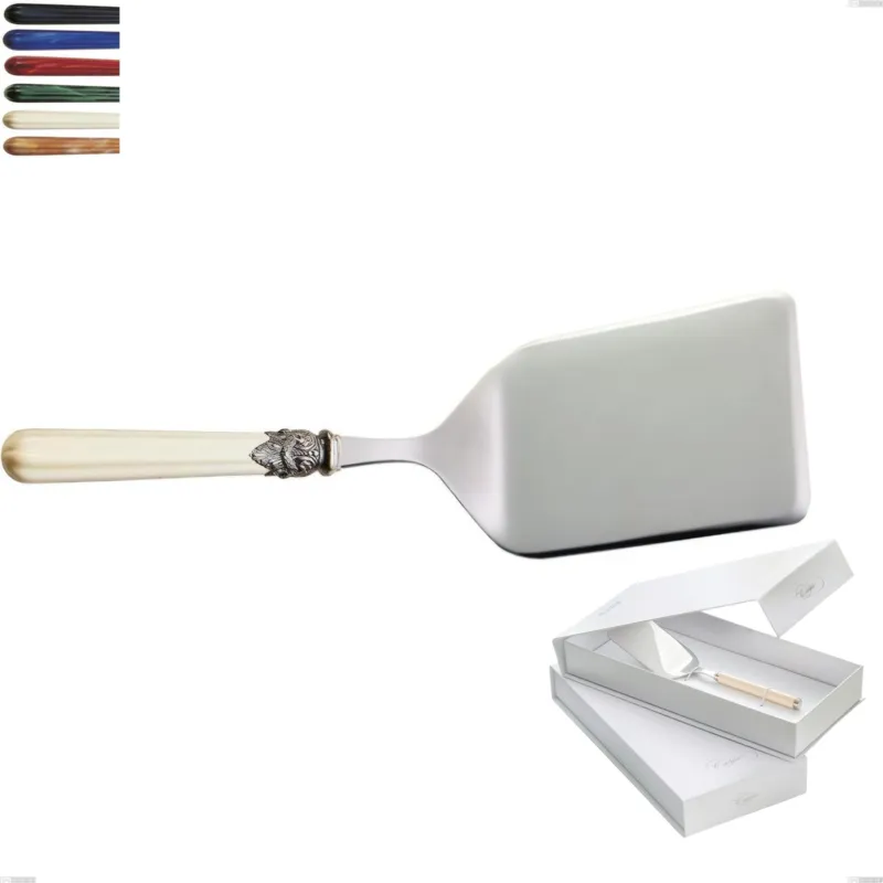Promozione Esclusiva Confezione a libro 1 pezzo pala lasagne versailles, Acciaio 18/10 AISI 304 Lucido manicatura acrilico Eme Posaterie blu 2