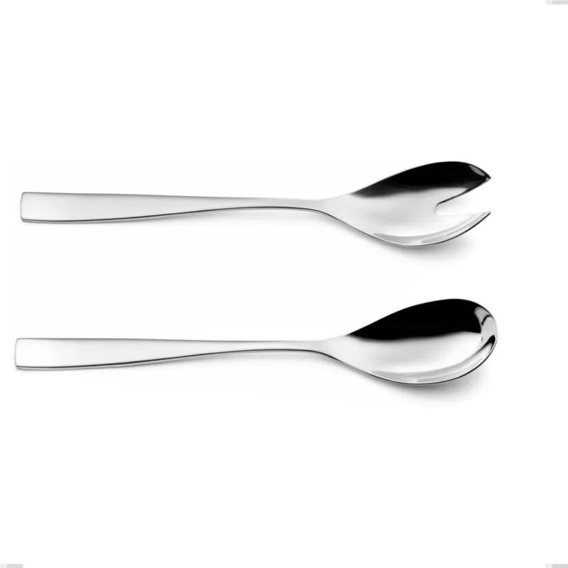 Esclusivo Coppia insalata Etoile Inox , 18/10 (AISI304), spessore 4 mm, Lunghezza 260 mm finitura inox lucido a specchio Eme Posaterie