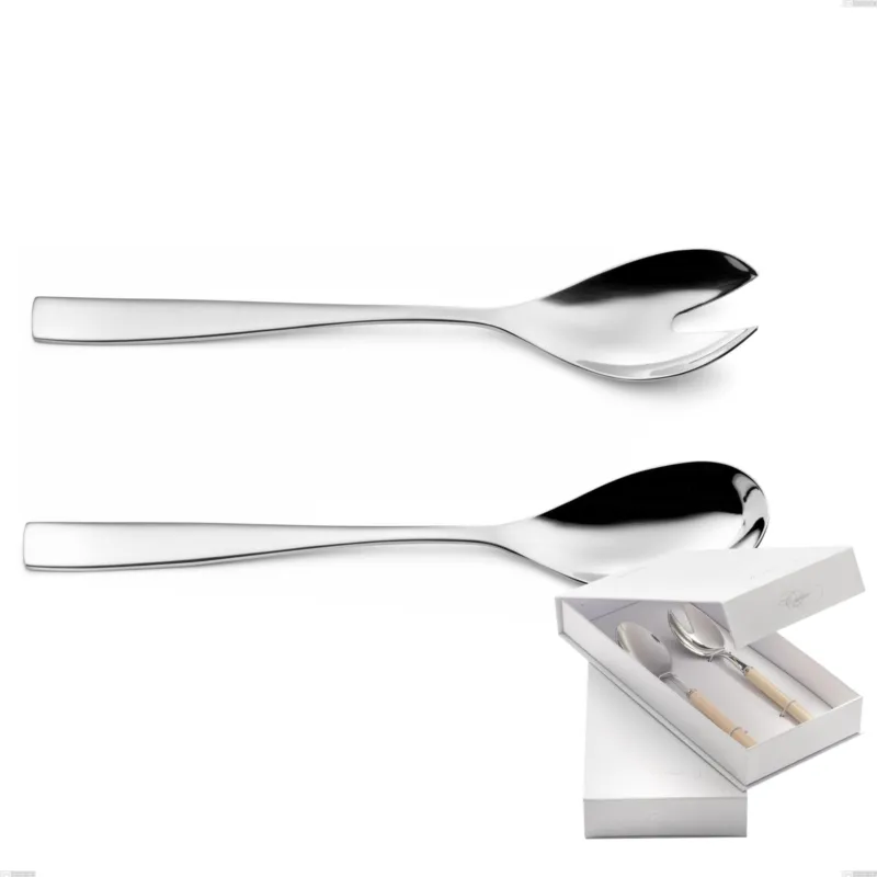 Offerta Speciale Confezione a libro 2 pezzi insalata Etoile Inox , 18/10 (AISI304), spessore 4 mm finitura inox lucido a specchio Eme Posaterie