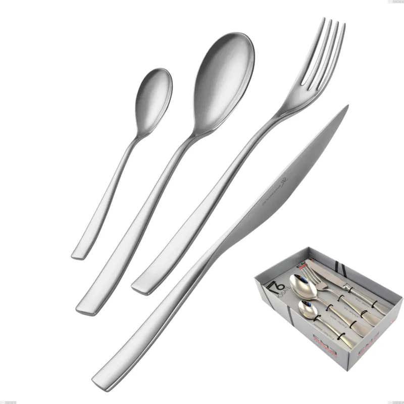 Offerta Del Giorno Confezione vetrina 16 pezzi Etoile Inox , 18/10 (AISI304), spessore 4 mm finitura inox lucido a specchio Eme Posaterie