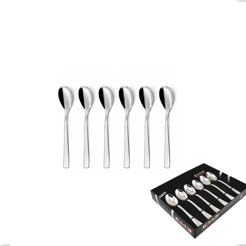 Prezzo Di Fabbrica Confezione vetrina 6 pezzi caffè Etoile Inox , 18/10 (AISI304), spessore 4 mm finitura inox lucido a specchio Eme Posaterie
