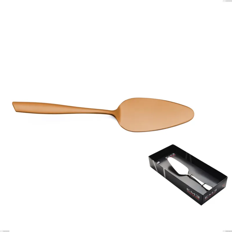 Confezione vetrina 1 pezzo pala torta Eleven Sahara 2,5 mm Brunita sabbiata , Acciaio inox 18/10 (AISI 304), spessore 2,5 mm Eme Posaterie Compra Online