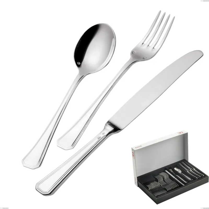 Miglior Prezzo Confezione Panoramica 30 pezzi Savoia Argentato 3 mm spessore argento 25 micron, Acciaio inox 18/10 (AISI304) Argento 25 micron, spessore 3 mm Eme Posaterie