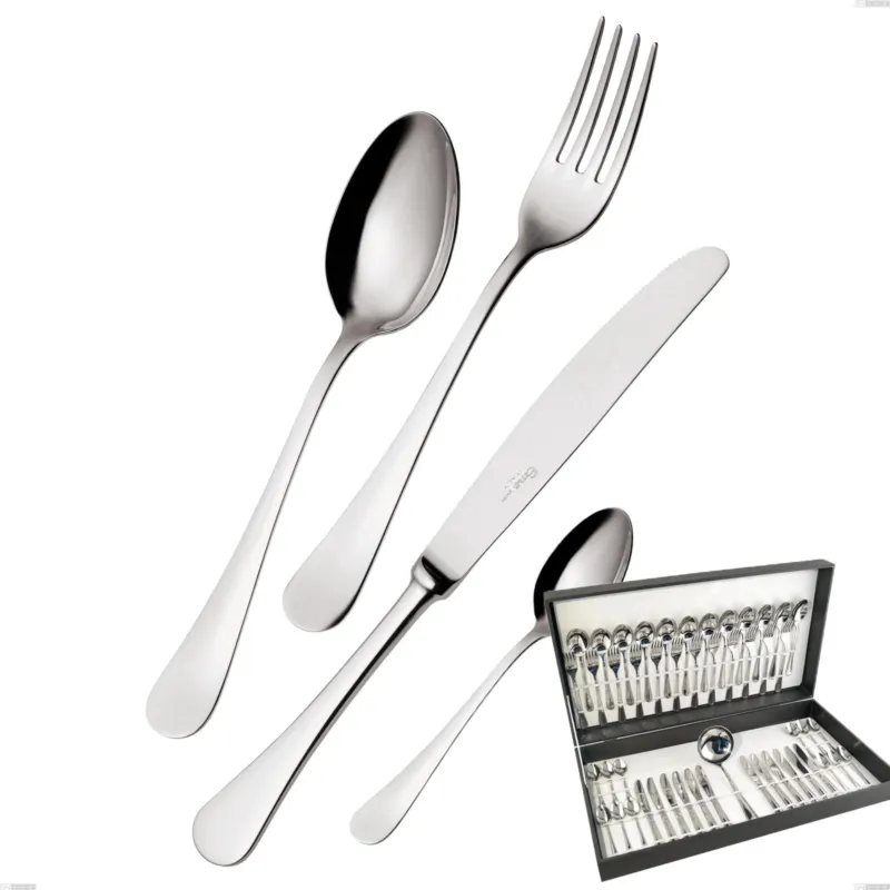 Astuccio 49 pezzi Milano inox 18/10 , Acciaio inox 18/10 (AISI304) lucido a specchio, spessore 2,5 mm Eme Posaterie Affare