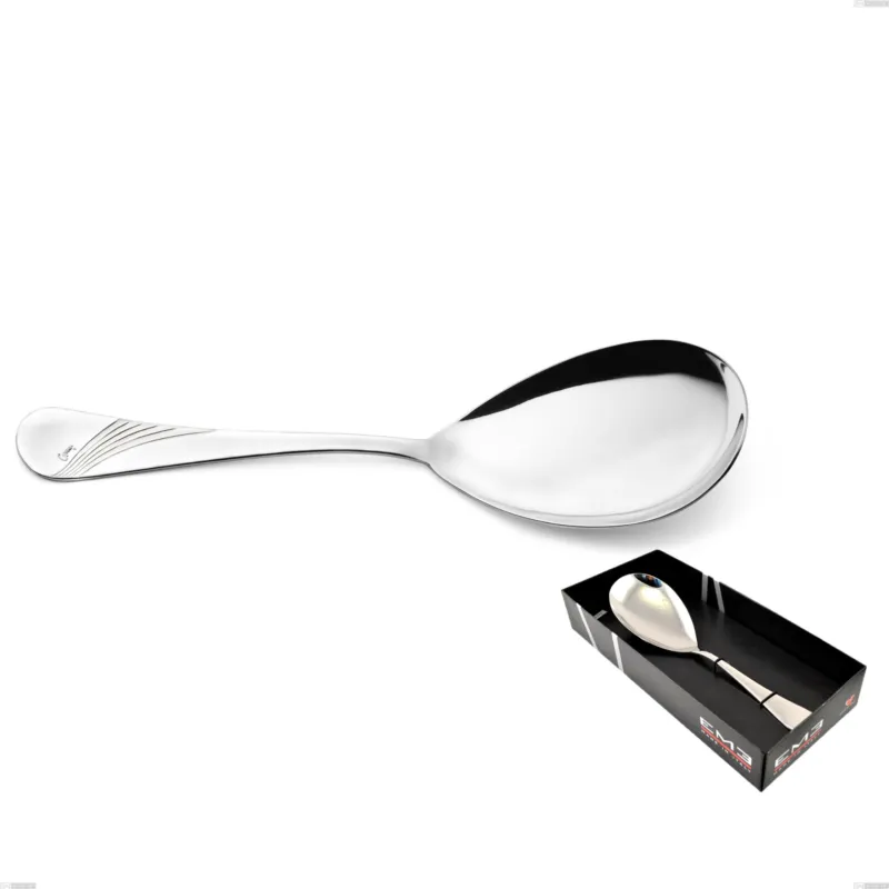 Compra Online Confezione vetrina 1 pezzi pala riso Milano Inciso , 18/10 (AISI304) acciaio inox Lucido , spessore 2,5 mm Eme Posaterie