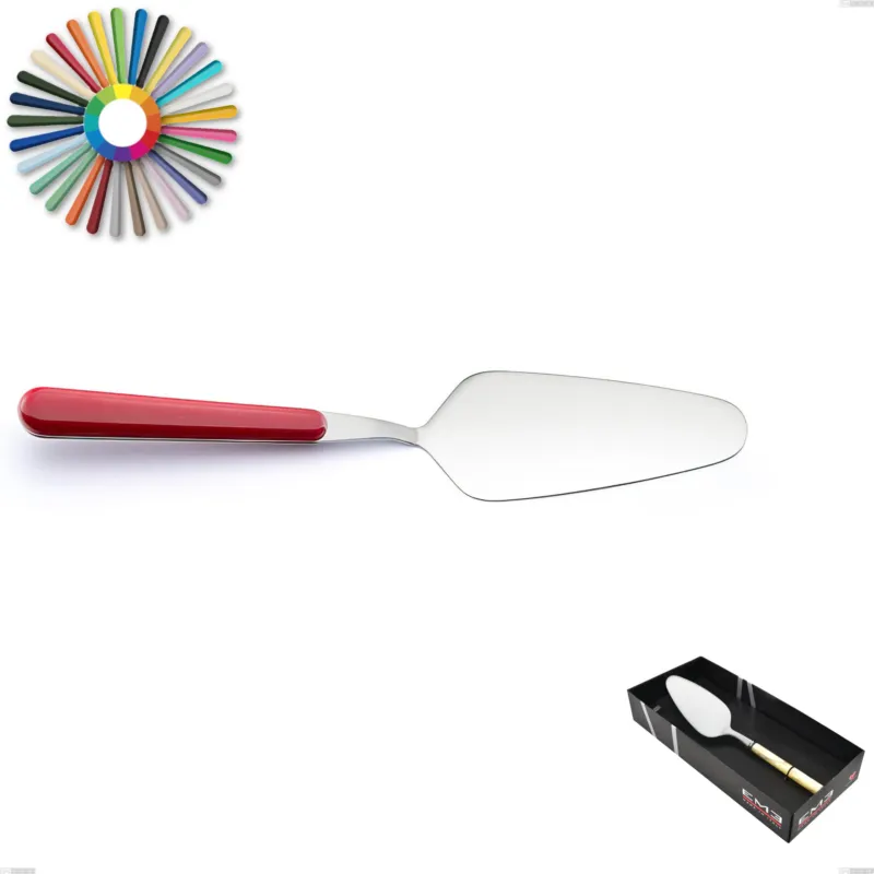 Consegna Rapida Confezione vetrina 1 pezzo pala torta Brio, Acciaio inox 18.c (AISI 430), manici in abs Eme Posaterie rosa 66
