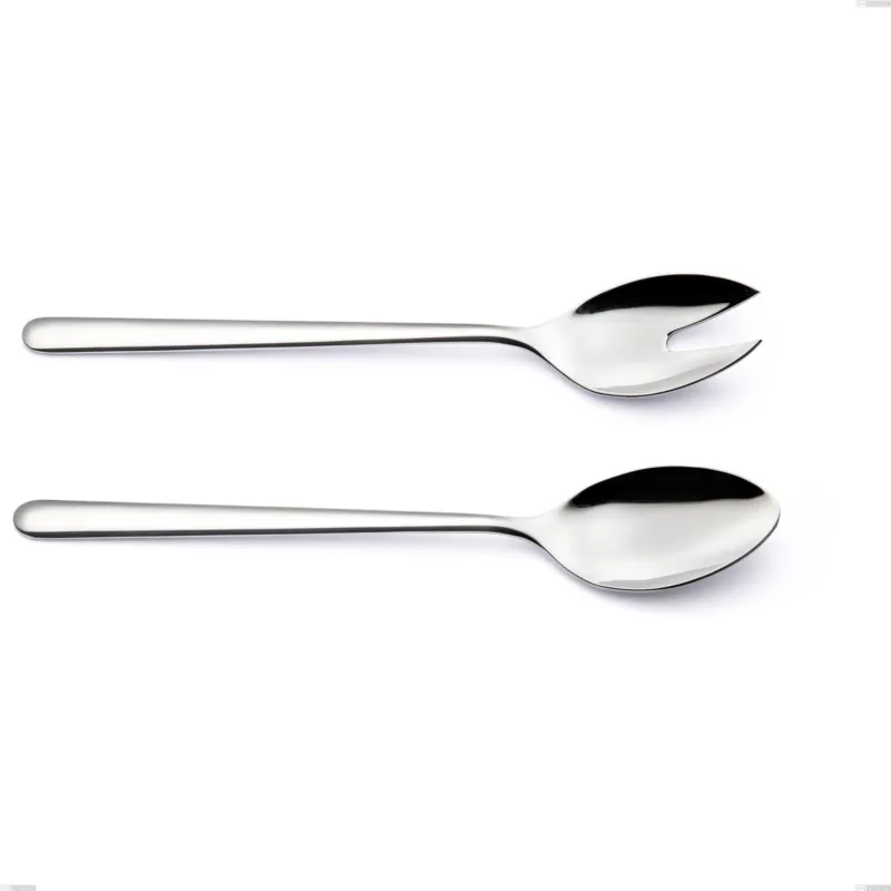 Promozione Coppia insalata Venice, Acciaio inox 18/10 (AISI304), spessore 4.00 mm, lunghezza 260 mm inox lucido Eme Posaterie