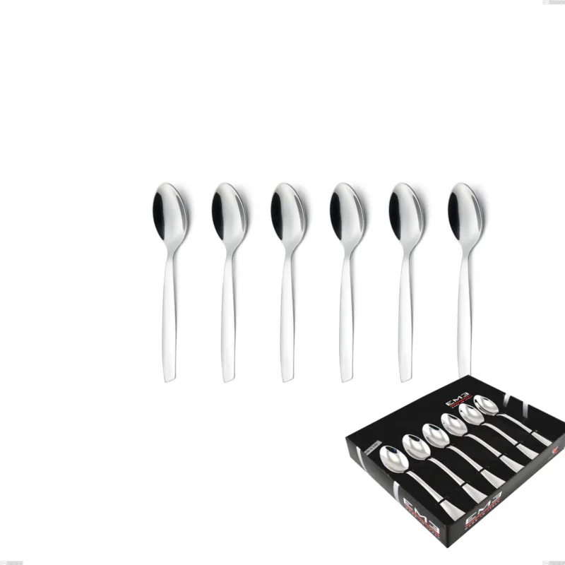 Occasione Imperdibile Confezione vetrina 6 pezzi caffè Shark, Acciaio inox 18/C (AISI430), spessore 2.00 mm Eme Posaterie