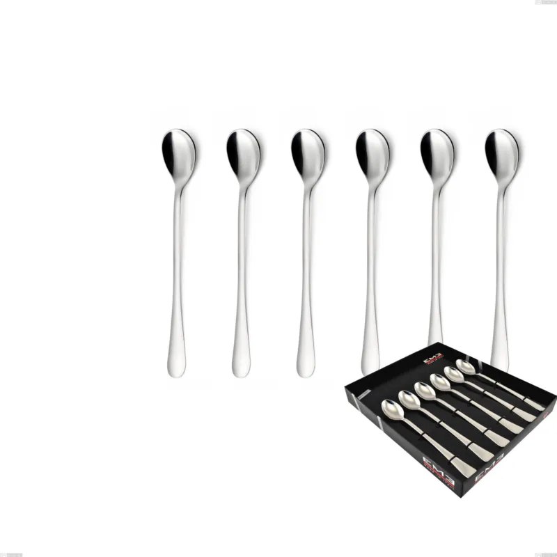 Promozione Confezione vetrina 6 pezzi cucchiaini bibita Segno, Acciaio inox 18/10 (AISI304), spessore 1.8 mm Eme Posaterie