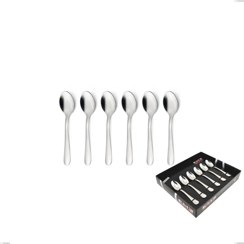 Promo Stagionale Confezione vetrina 6 pezzi moka Segno, Acciaio inox 18/10 (AISI304), spessore 1.8 mm Eme Posaterie