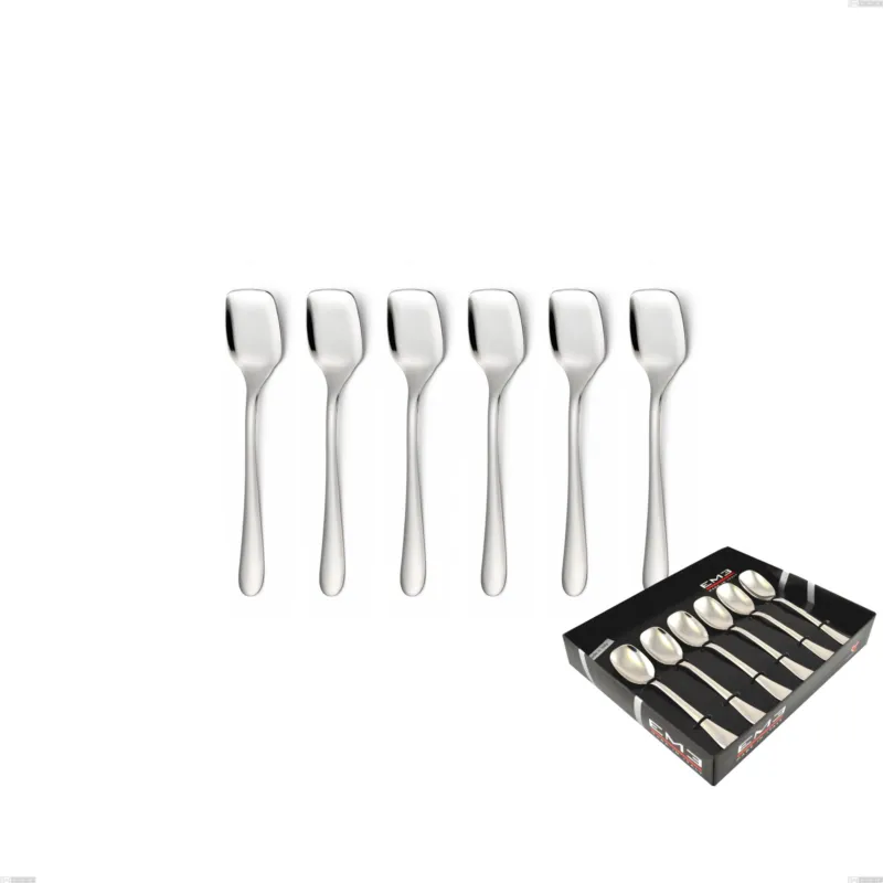 Confezione vetrina 6 pezzi gelato Segno, Acciaio inox 18/10 (AISI304), spessore 1.8 mm Eme Posaterie Spedizione Espresso
