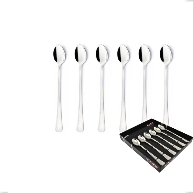 Prezzo Di Fabbrica Confezione vetrina 6 pezzi cucchiaini bibita Savoia, Acciaio inox 18.10 (AISI304), spessore 2.5 mm Eme Posaterie