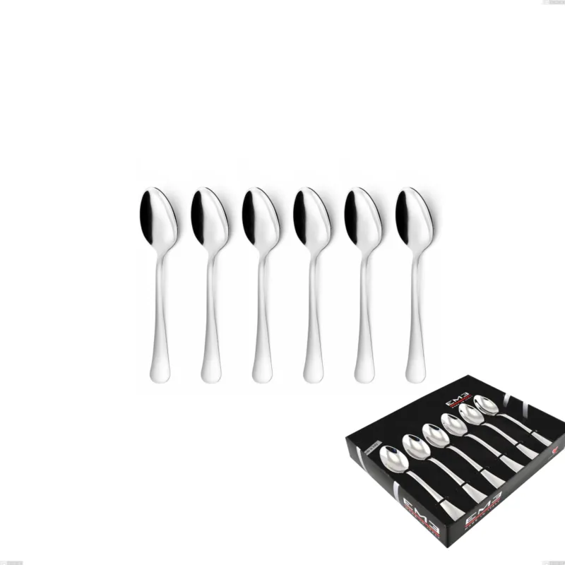 Nuovo Arrivo Confezione vetrina 6 pezzi caffè Oxford, Acciaio inox 18/C (AISI430), spessore 2.00 mm Eme Posaterie
