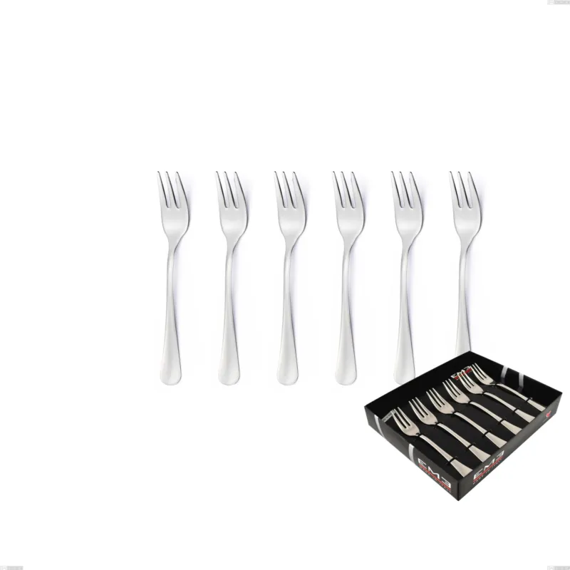 Spedito Oggi Confezione vetrina 6 pezzi forchettine dolce Oxford, Acciaio inox 18/C (AISI430), spessore 2.00 mm Eme Posaterie