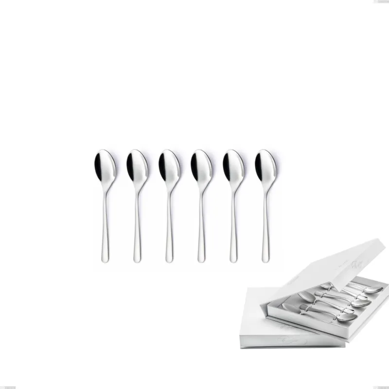 Confezione a libro 6 pezzi cucchiaino moka Opera, Acciaio inox 18/10 (AISI304), spessore 5.00 mm Eme Posaterie Ordina Subito