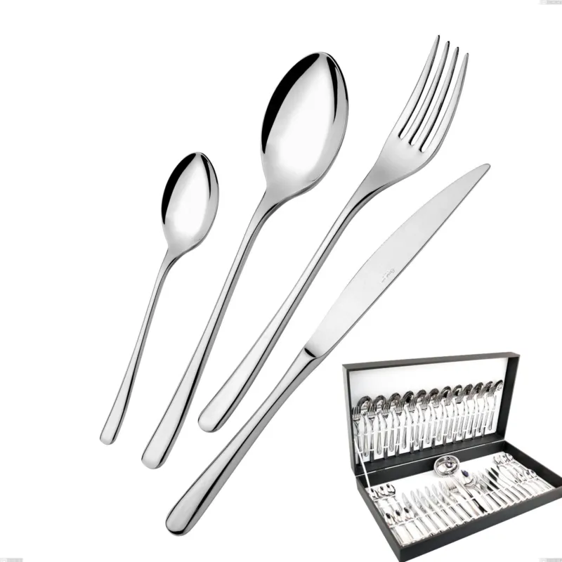 Astuccio 51 pezzi Opera, Acciaio inox 18/10 (AISI304), spessore 5.00 mm Eme Posaterie Soddisfatti O Rimborsati