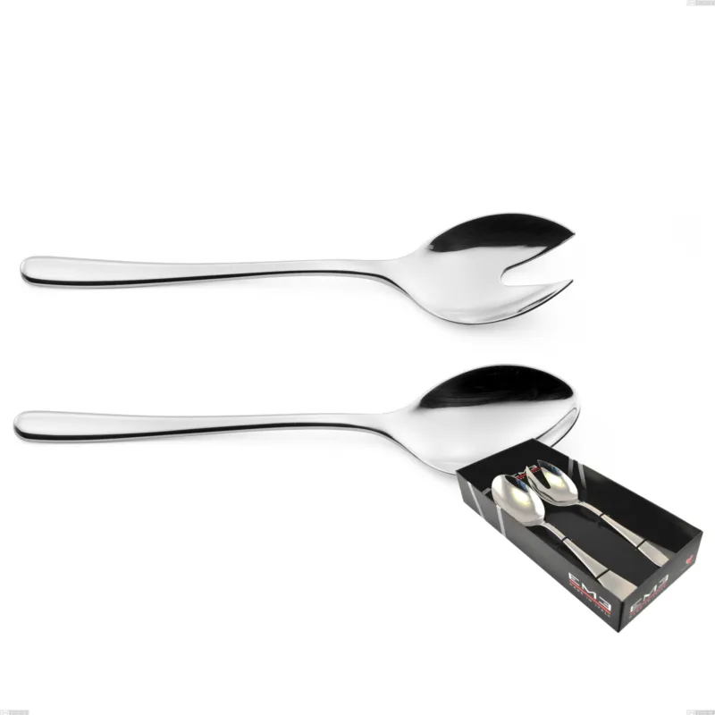 Confezione vetrina 2 pezzi insalata Opera, Acciaio inox 18/10 (AISI304), spessore 5.00 mm Eme Posaterie Subito Disponibile