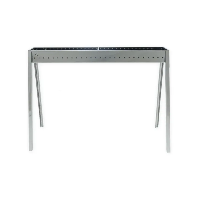 Fornacella Cuoci spiedini 60 Arrosticini per volta a Carbone Dimensione 100x11x h 79 cm MILANO 100 18/10 con gambe sfilabili -Peso 4,7 Trasportabile LISA SRL Super Prezzo