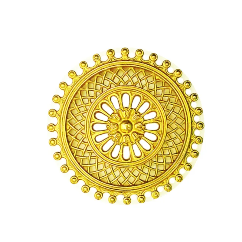 Sottopentole in Ottone Massiccio decoro orientale dimensioni 19x19x H 0.5 cm ottone artigianale Sessa Ferro Battuto Vendita Finale