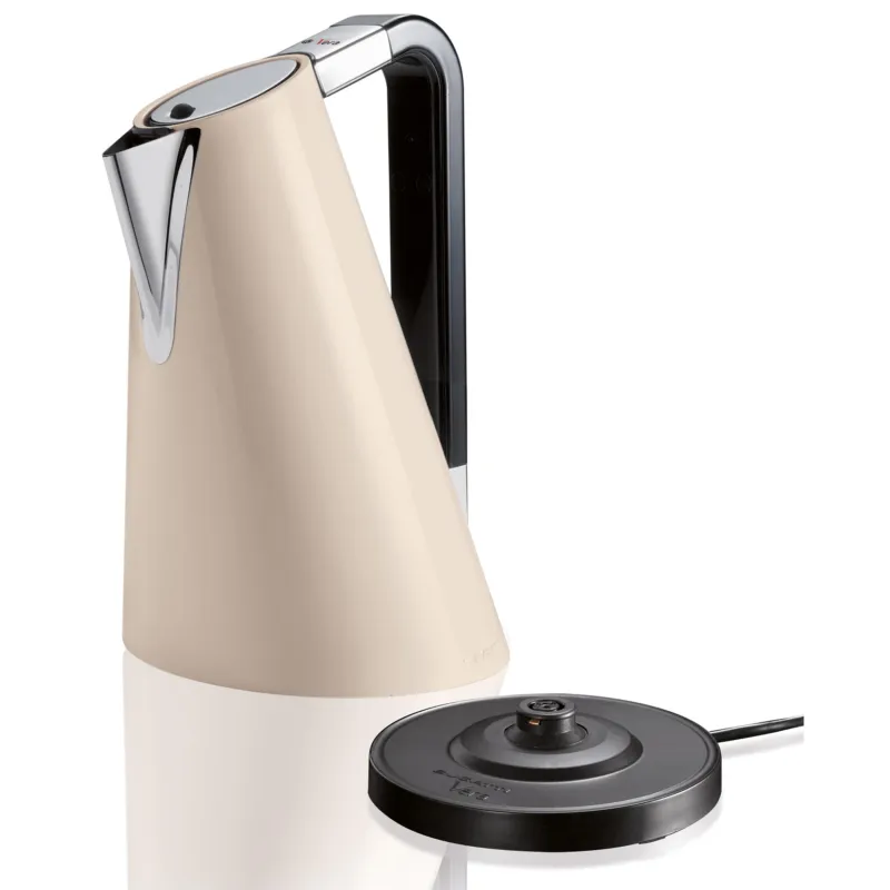 Bollitore Elettronico, VERA EASY si arresta al raggiungimento dell‘ebollizione Dimensioni 22x8xh32 cm- Lt 1,7 colore Crema Casa bugatti Ordina Subito