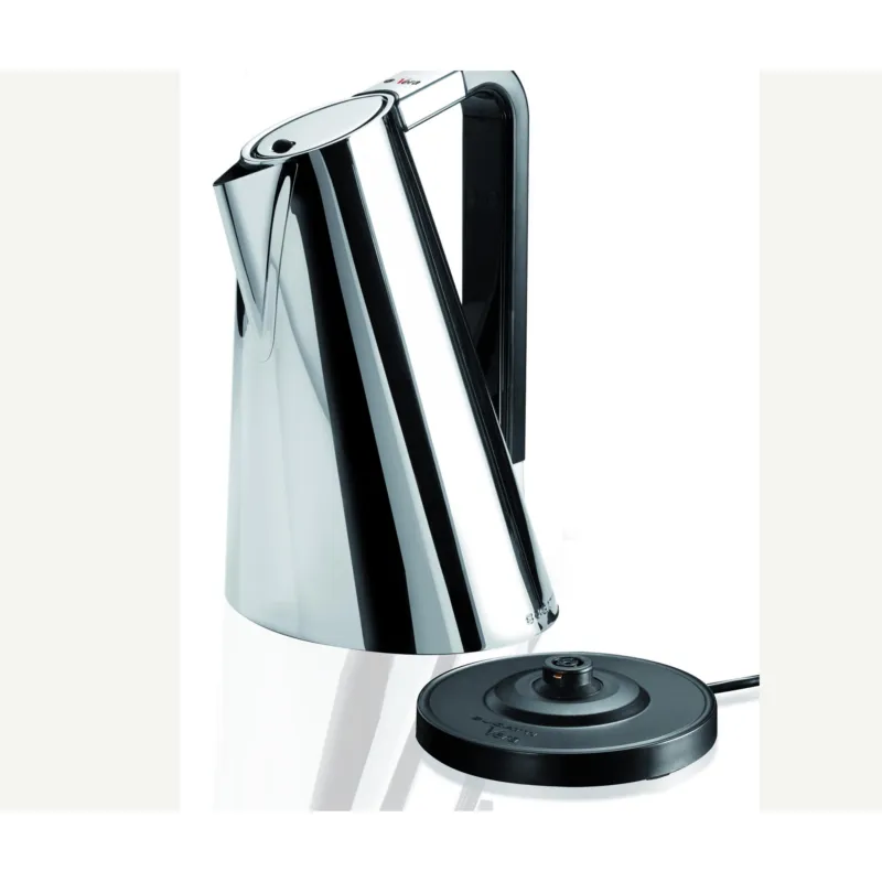 Bollitore Elettronico, VERA EASY si arresta al raggiungimento dell‘ebollizione Dimensioni 22x8xh32 cm- Lt 1,7 colore inox lucido Casa bugatti Bestseller