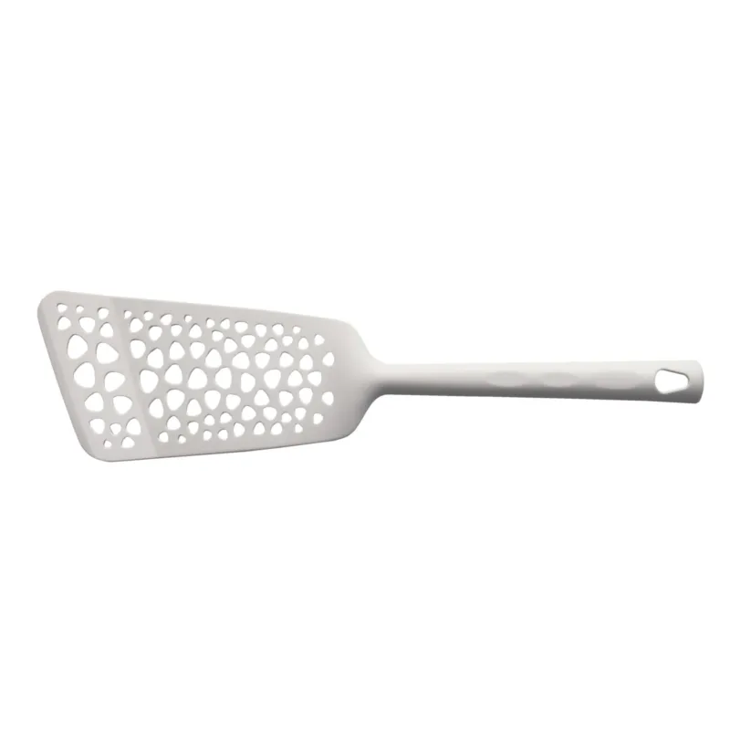 Pinza Multiuso in Nylon 34 cm resistente fino a 210 gradi colore grigio perla adatta alle superfici antiaderenti Eme Posaterie Subito Disponibile