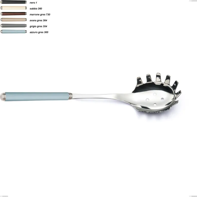 Prezzo Scontato Dosa spaghetti linea gres, acciaio 18/10 aisi 304 manici in acrilico, lunghezza 296 mm Eme Posaterie grigio gres 354