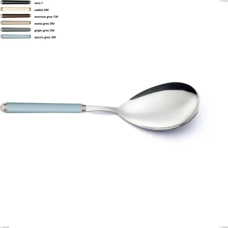 A Buon Prezzo Pala riso linea gres, acciaio 18/10 aisi 304 manici in acrilico, lunghezza 275 mm Eme Posaterie grigio gres 354