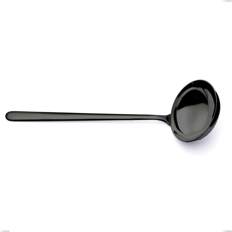 Novità Mestolo Venice Gun Metal, Acciaio Inox 18-10 trattamento pvd canna di fucile, spessore 4 mm, lunghezza 310 mm Eme Posaterie