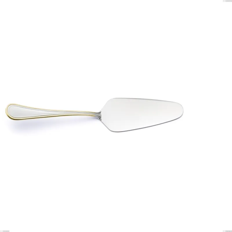 Pala torta Impero oro, acciaio 18-10, oro 24 carati lucido, spessore 2.5 mm, lunghezza 225 mm Eme Posaterie Nuovo Arrivo