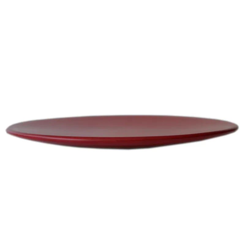Centrotavola, portafrutta in Legno di Ontano diametro 40xh 3,5 cm colore Rosso Manzoni Pietro Spedito Oggi