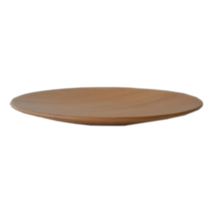 Centrotavola, portafrutta in Legno di Ontano diametro 40xh 3,5 cm colore Legno naturale Manzoni Pietro Consegna Rapida