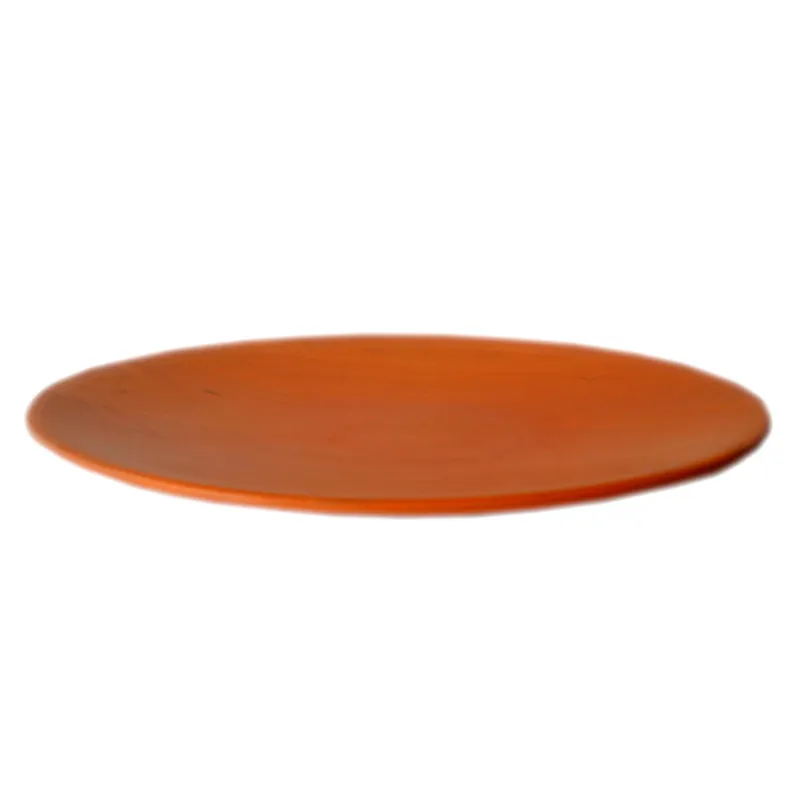 Centrotavola, portafrutta in Legno di Ontano diametro 40xh 3,5 cm colore arancione Manzoni Pietro Prezzo Scontato