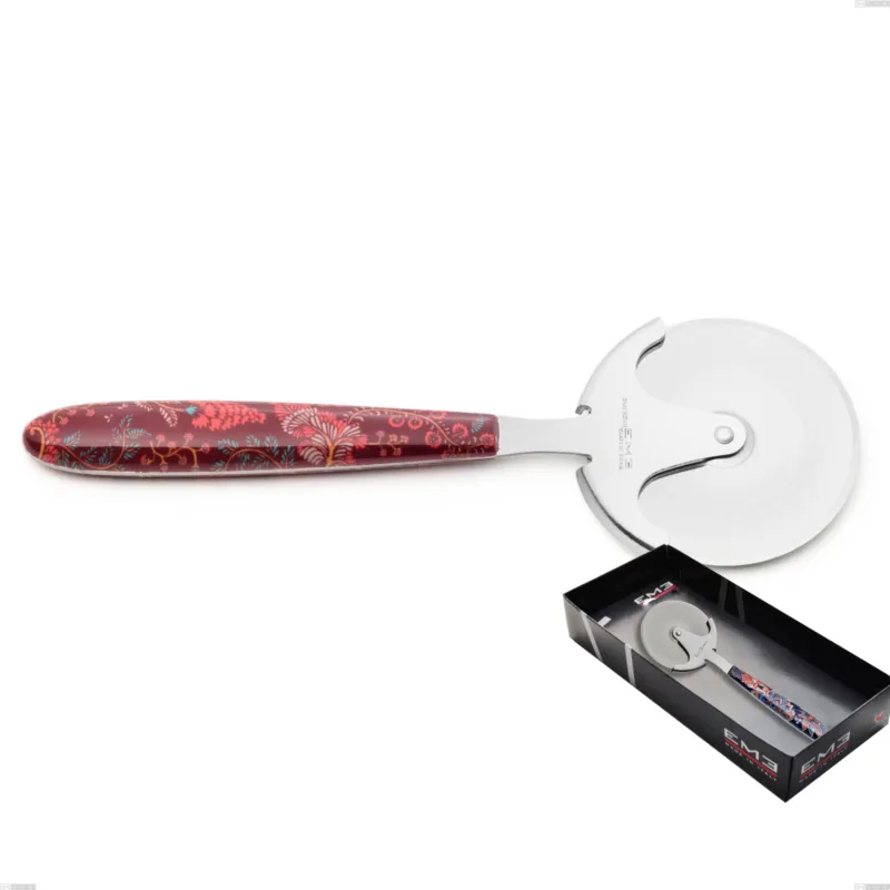 Prezzo Scontato Confezione vetrina rotella tagliapizza vero samarcanda, acciaio 18.0 nickel free, manicatura pbt sublimato acciaio lucido Eme Posaterie